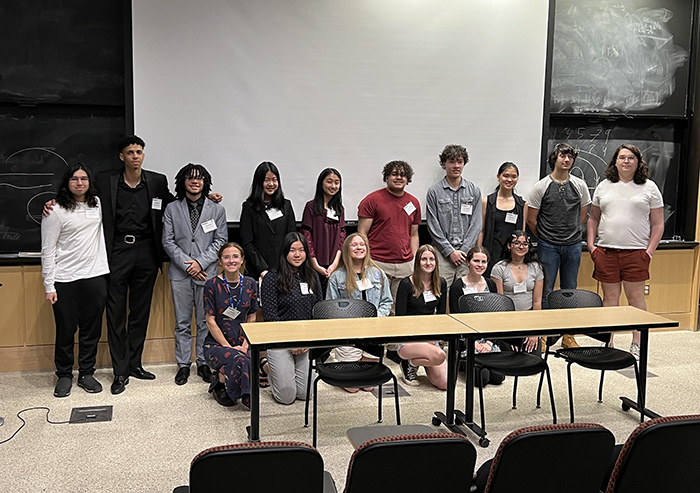 PRIMES Circle students with Program Coordinator Mary Stelow