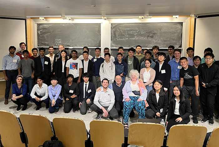 PRIMES Math students and mentors with Prof. Pavel Etingof, Dr. Slava Gerovitch, Dr. Tanya Khovanova, and Dr. Felix Gotti